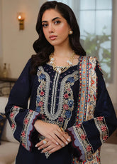 Embroidered Dhanak Three Piece Winter Collection