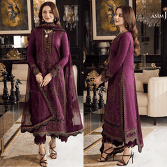 Embroidered Dhanak Three Piece Winter Collection
