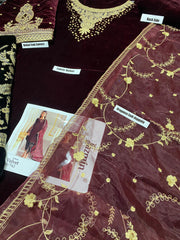 Velvet full winter suit