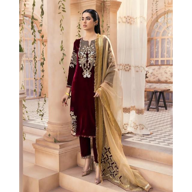 Velvet full winter suit